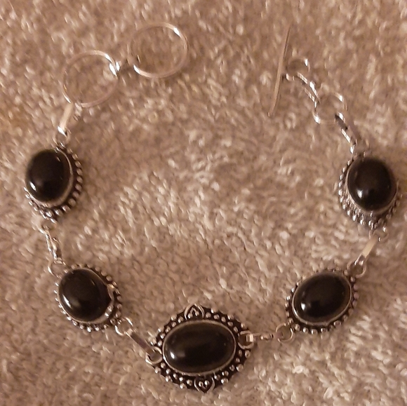 ❤Black Onyx Bracelet-❤Beautiful! - Picture 7 of 8